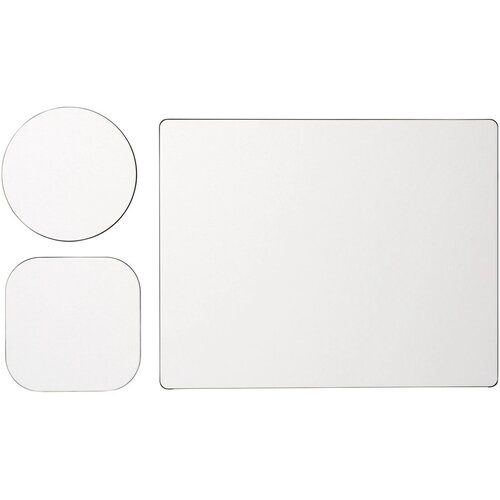 Brite-Mat® combiset 1 van muismat en onderzetter Zwart