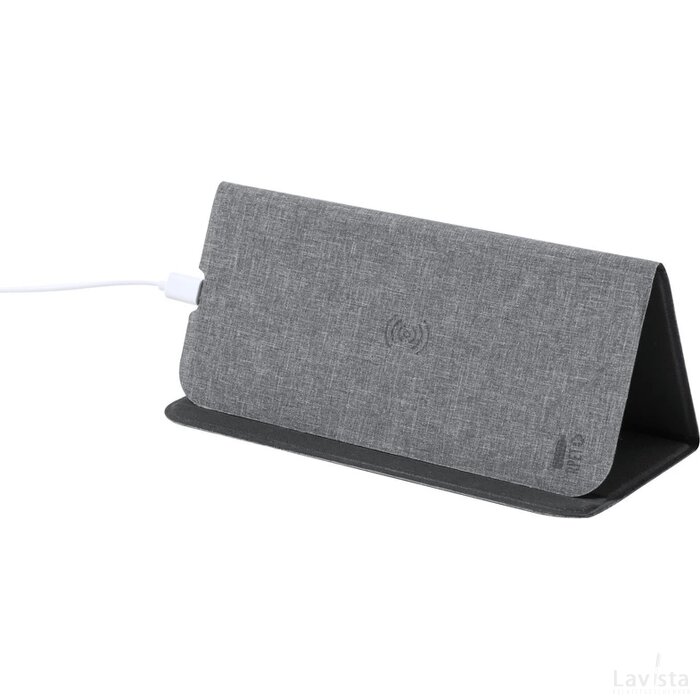 Kimy Muismat Met Draadloze Oplader Donker Grijs