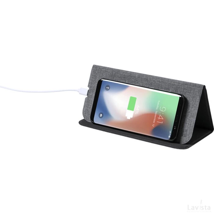 Kimy Muismat Met Draadloze Oplader Donker Grijs