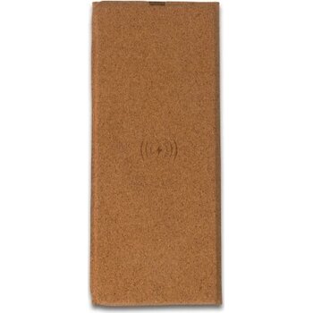 Muismat met draadloze oplader kurk 5W natuur