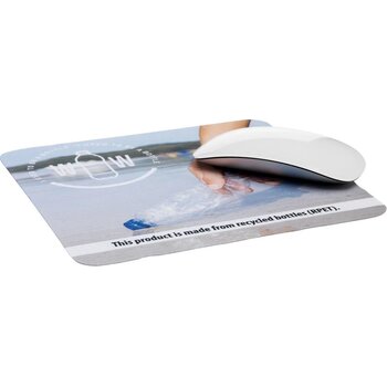 Rpet Mousepad Cleaner Anti-Slip Muismat Wit