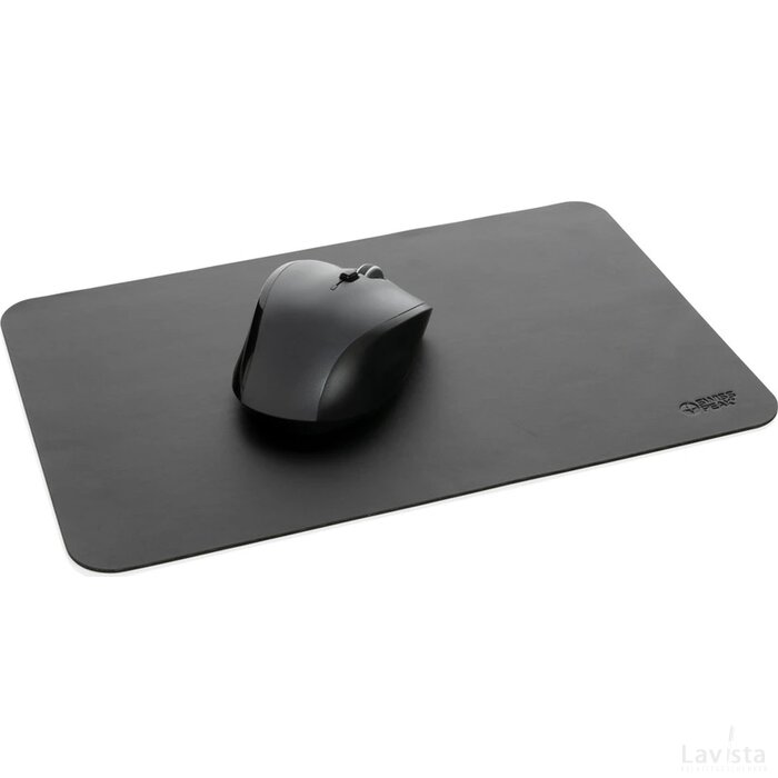 Swiss Peak GRS gerecycled PU-muismat zwart