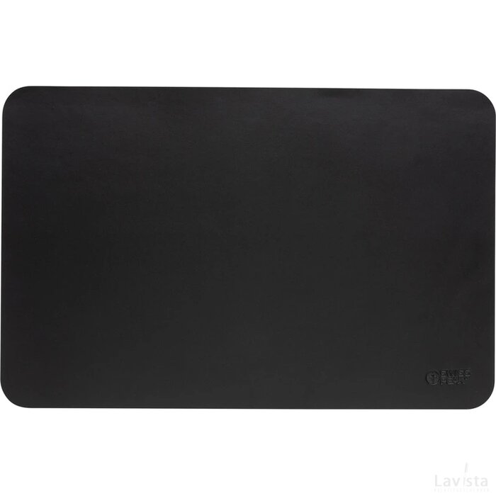 Swiss Peak GRS gerecycled PU-muismat zwart