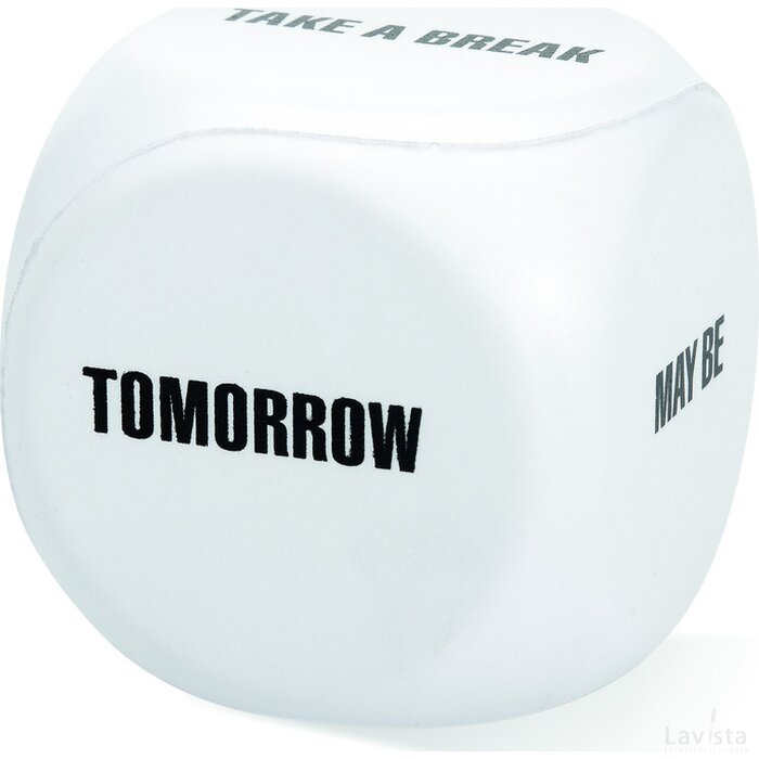 Anti-stress dobbelsteen Relicup wit