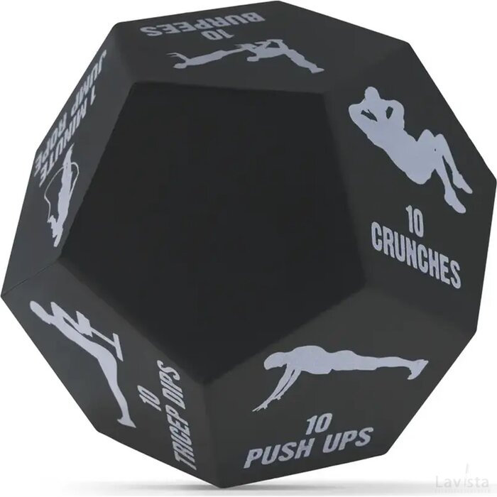 Fitness dobbelsteen zwart