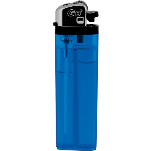 Aansteker Go wegwerp transparant blauw