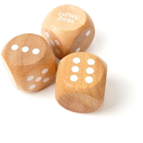 Houten dobbelstenen