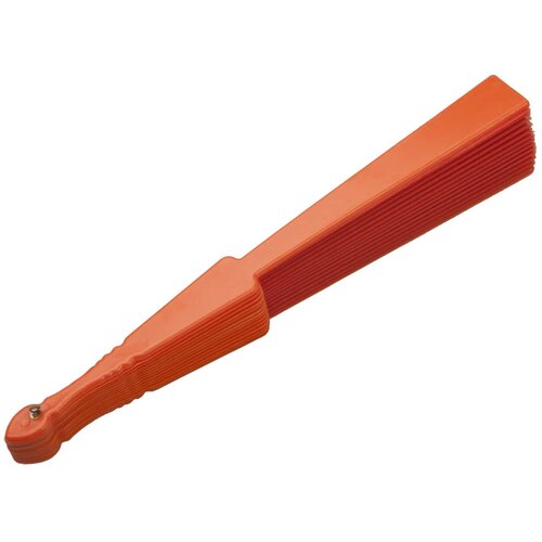 Opvouwbare Waaier Met Plastic Handgreep | Oranje |