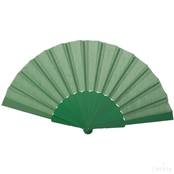 Opvouwbare Waaier Met Plastic Handgreep | Groen |