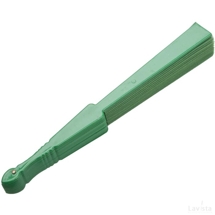 Opvouwbare Waaier Met Plastic Handgreep | Groen |