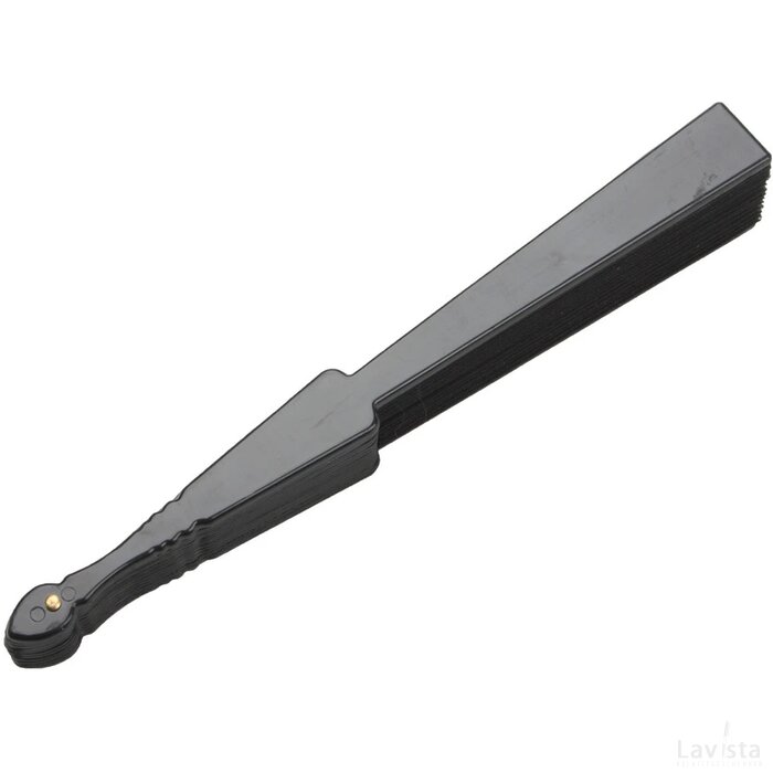 Opvouwbare Waaier Met Plastic Handgreep | Zwart |