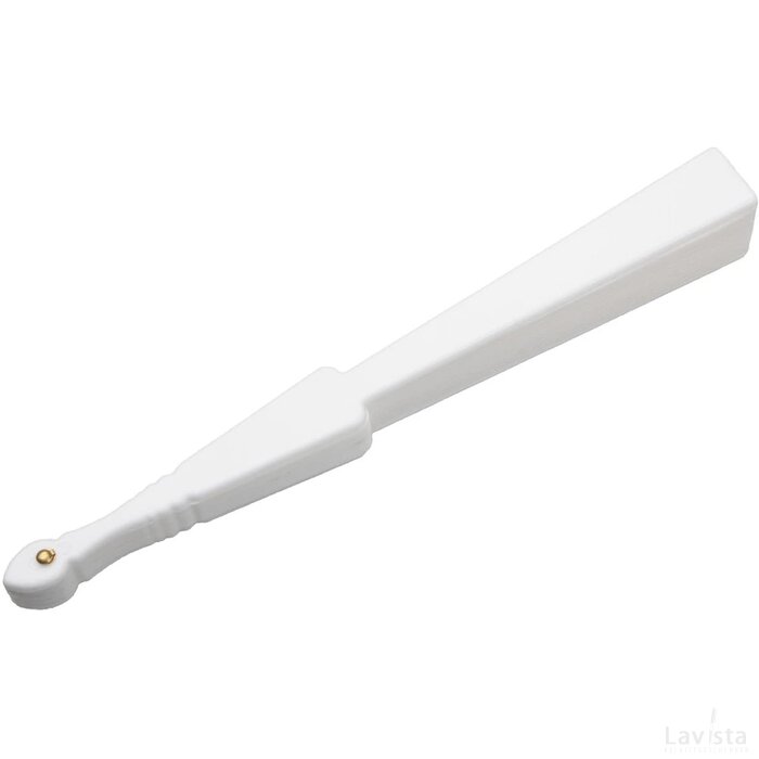 Opvouwbare Waaier Met Plastic Handgreep | Wit |