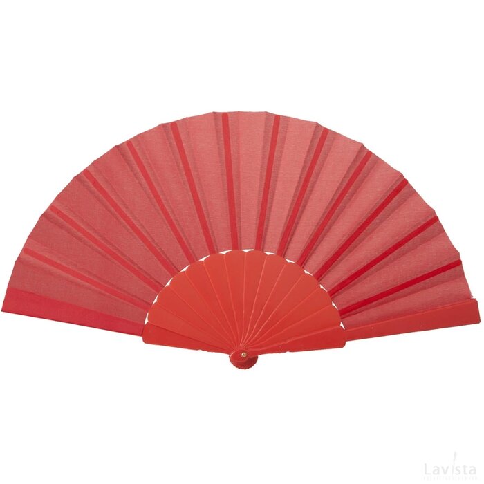 Opvouwbare Waaier Met Plastic Handgreep | Rood |