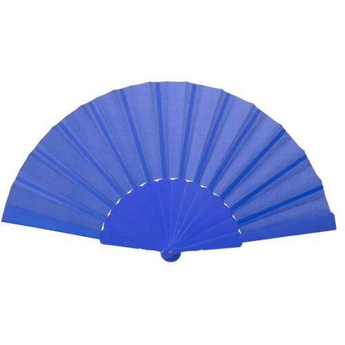 Opvouwbare Waaier Met Plastic Handgreep | Kobalt Blauw |