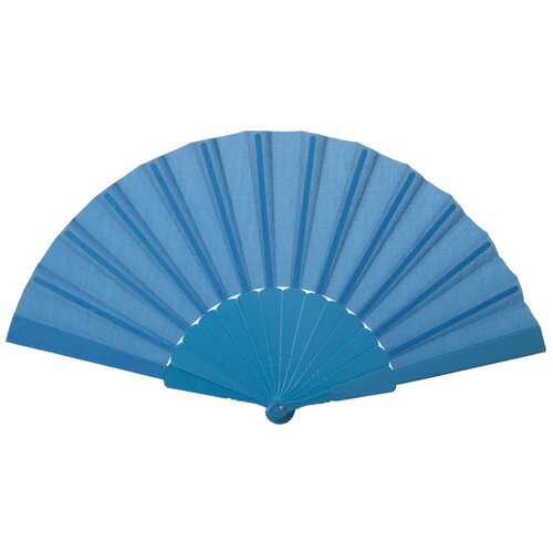 Opvouwbare Waaier Met Plastic Handgreep | Kobalt Blauw |