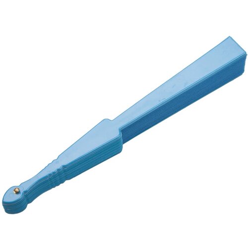 Opvouwbare Waaier Met Plastic Handgreep | Kobalt Blauw |