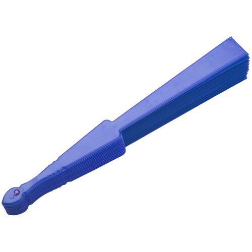 Opvouwbare Waaier Met Plastic Handgreep | Kobalt Blauw |