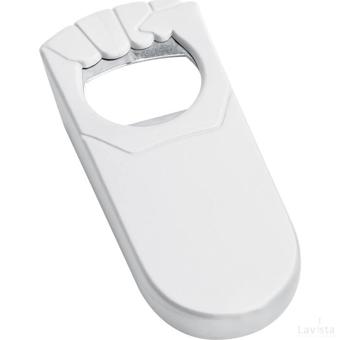 Flesopener met afsluitfunctie Wedel wit