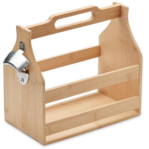 Bamboe bierkrat 6 flessen bambo Cabas hout