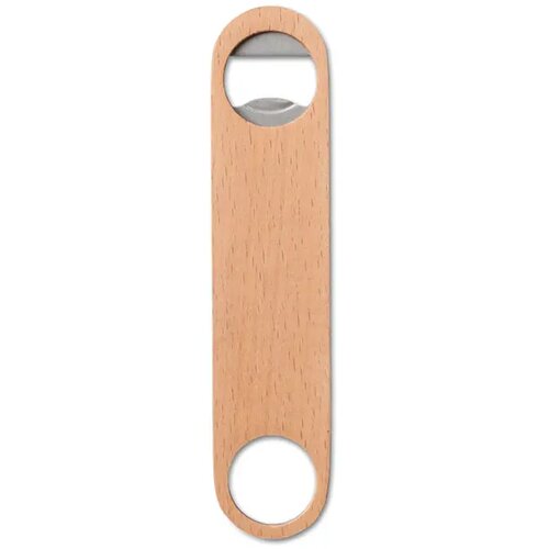 Houten/rvs flesopener Canopy hout