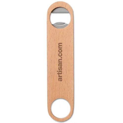 Houten/rvs flesopener Canopy hout