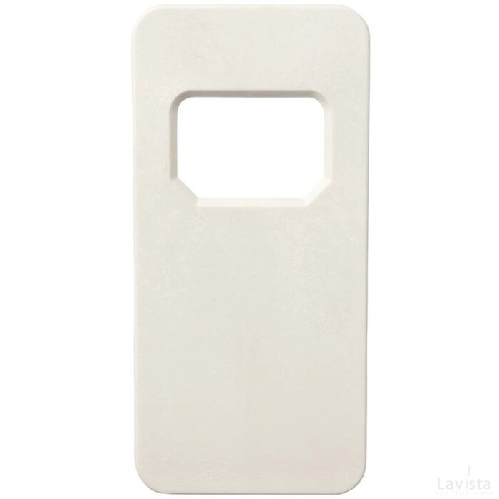 Ojal rechthoekige flesopener Wit