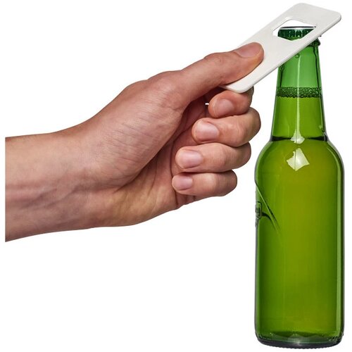 Ojal rechthoekige flesopener Wit
