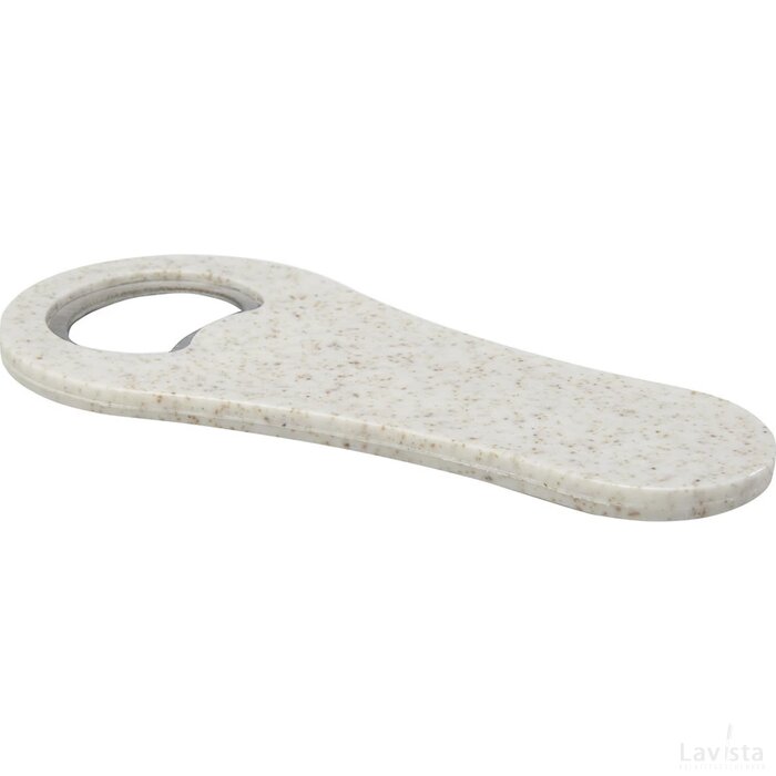 Schyn flesopener van tarwestro Wit