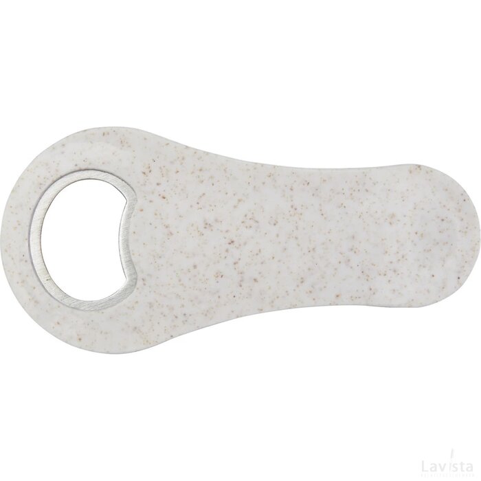 Schyn flesopener van tarwestro Wit