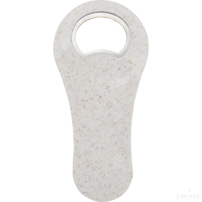 Schyn flesopener van tarwestro Wit