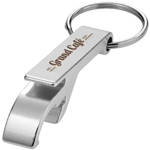 Sleutelhanger | Flesopener | Gravering Zilver