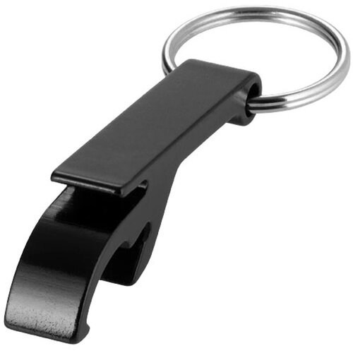 Tao sleutelhanger met fles en blikopener Zwart
