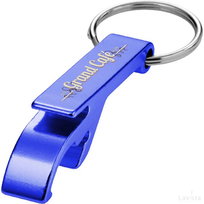 Tao sleutelhanger met fles en blikopener blauw Blauw