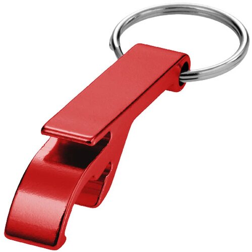 Tao sleutelhanger met fles en blikopener Rood