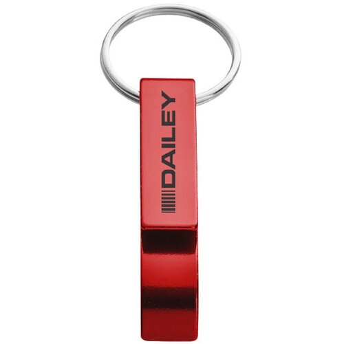 Tao sleutelhanger met fles en blikopener Rood
