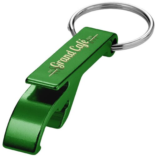 Tao sleutelhanger met fles en blikopener Groen