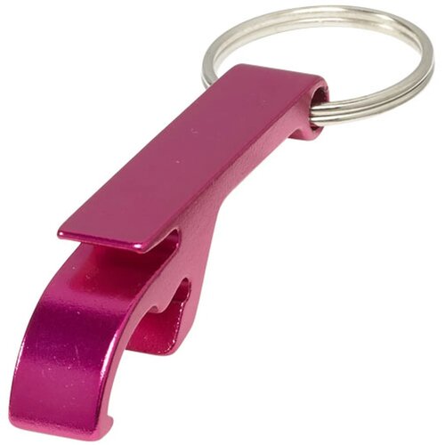 Tao sleutelhanger met fles en blikopener Magenta