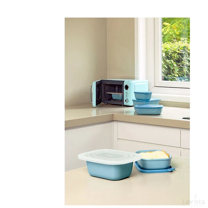 Mepal Cirqula Multikom Rechthoekig 1 L Lunchbox Nordic Black