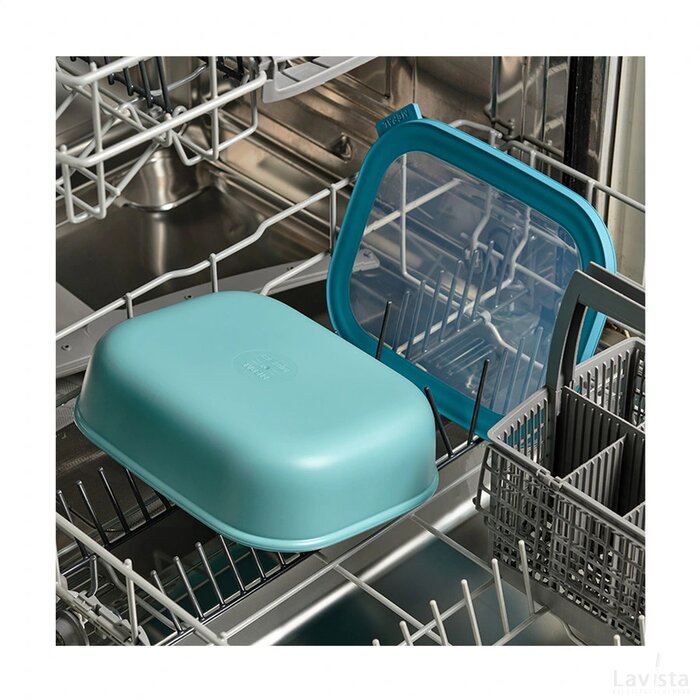 Mepal Cirqula Multikom Rechthoekig 1 L Lunchbox Nordic Blue