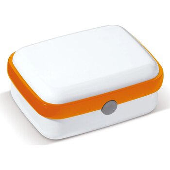 Broodtrommel Fresh 1000ml wit / oranje