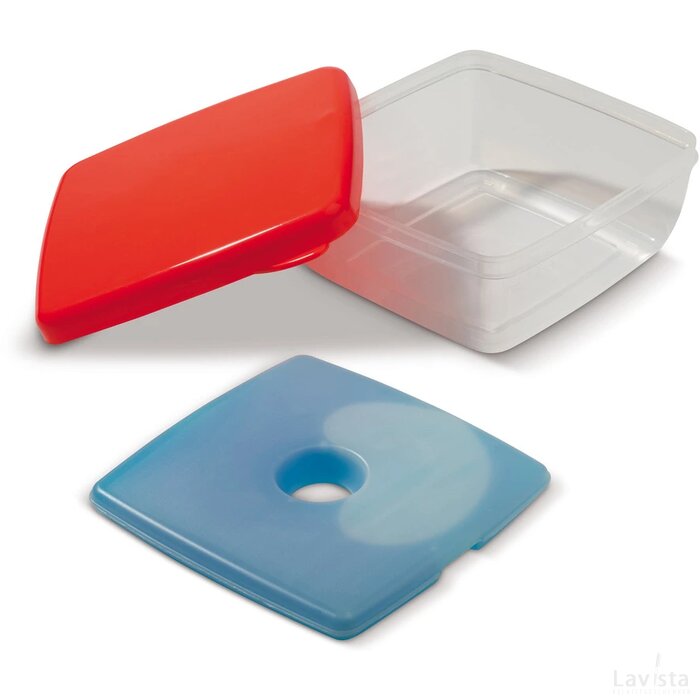 Broodtrommel koelelement 750ml rood