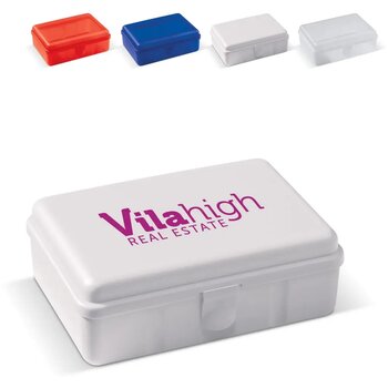 Lunchbox one 950ml transparant rood