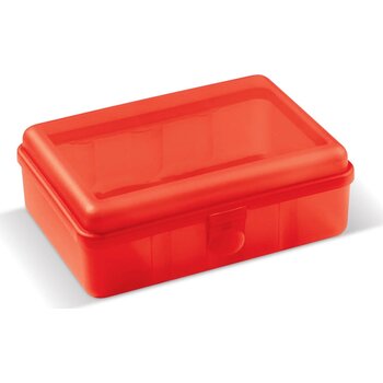 Lunchbox one 950ml transparant rood Lunchbox one 950ml transparant rood