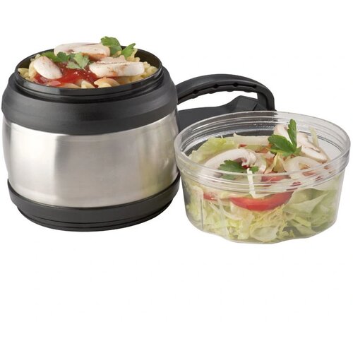 Lunchbox met meerdere vakken Wolfstein grijs silvergrey