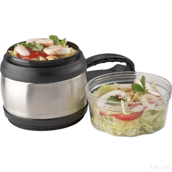 Lunchbox met meerdere vakken Wolfstein grijs silvergrey