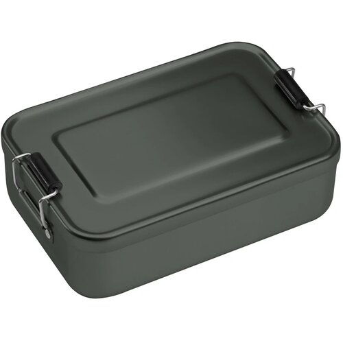 Lunchbox of broodtrommel van alumninium antraciet