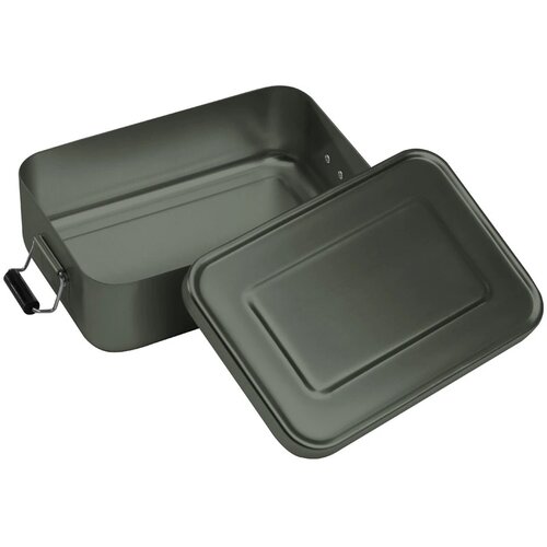 Lunchbox of broodtrommel van alumninium antraciet