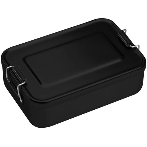 Lunchbox of broodtrommel van alumninium zwart