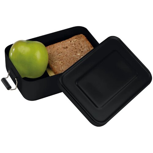 Lunchbox of broodtrommel van alumninium zwart