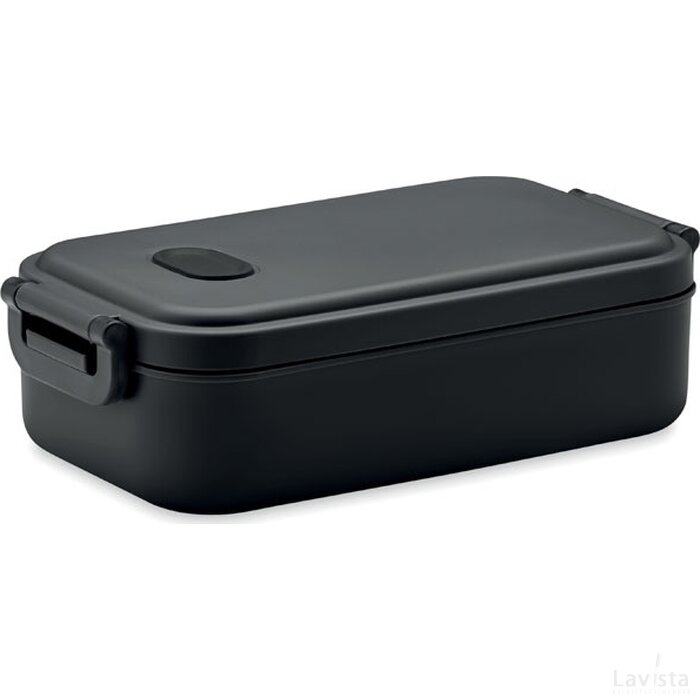 Gerecyclede pp lunchbox 800 ml Indus zwart